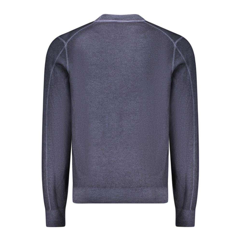 Hugo Boss Blue Wool Sweater BO-34556-M