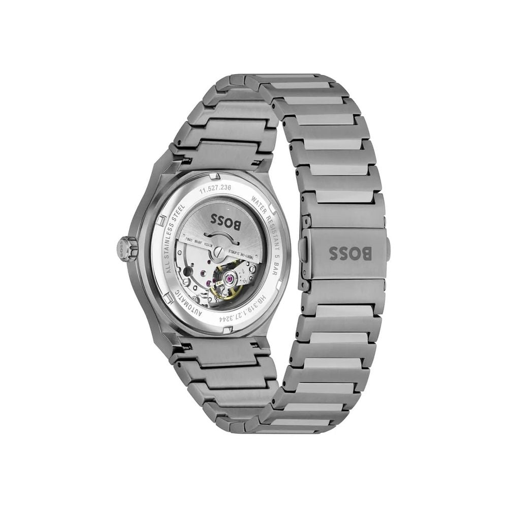 Hugo Boss Gray Stainless Steel Dress Watch