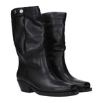 Isabel Marant Black Leather Ankle Boots IS-10031434170633-EU36/US6