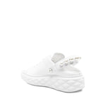 Jimmy Choo 50mm pearl-slingback platform sneakers DIAMONDMAXI/PEARLNQKWHITE/WHITE-AI25