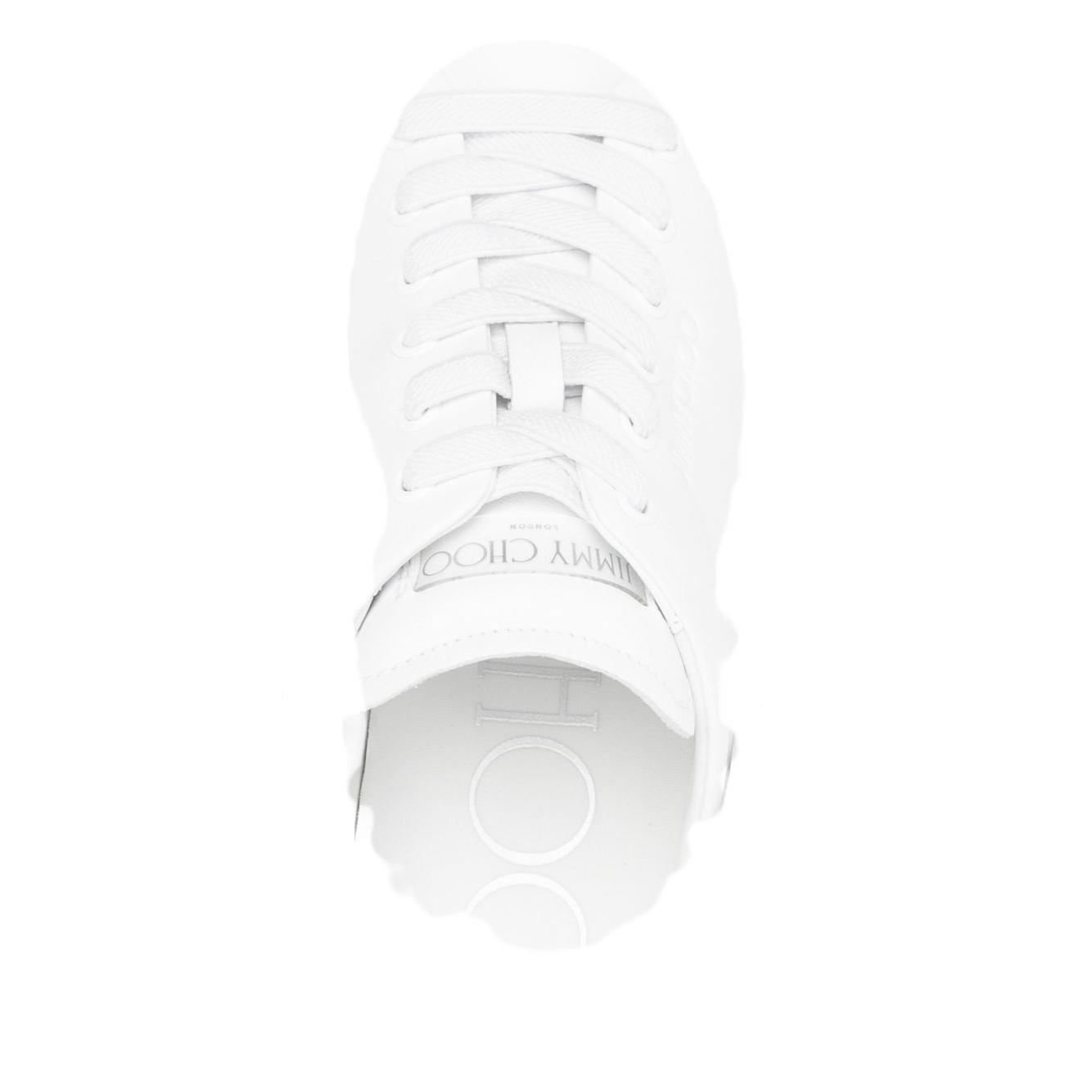 Jimmy Choo 50mm pearl-slingback platform sneakers DIAMONDMAXI/PEARLNQKWHITE/WHITE-AI25