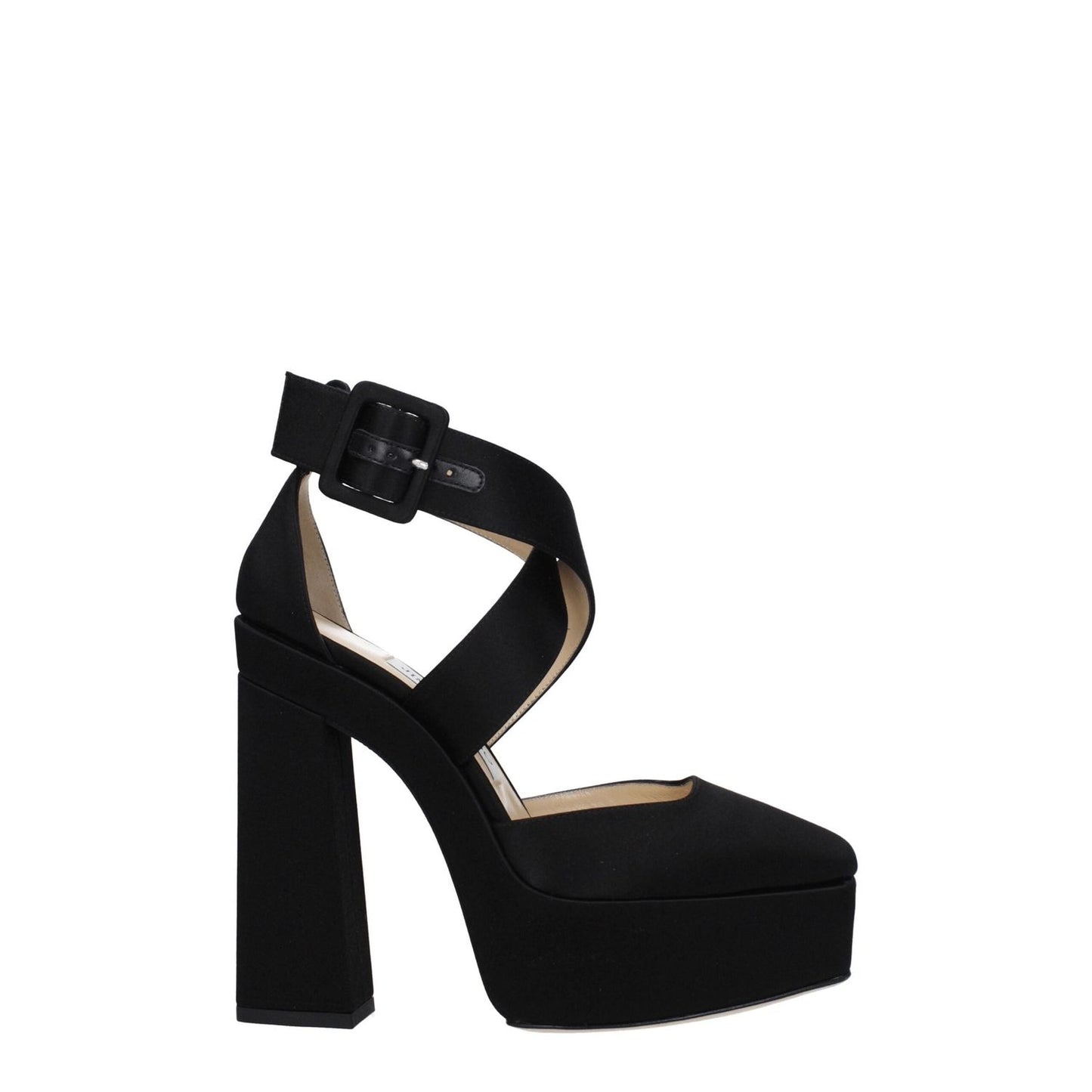 Jimmy Choo Black Satin Platforms JI-8547461988617-EU37/US7