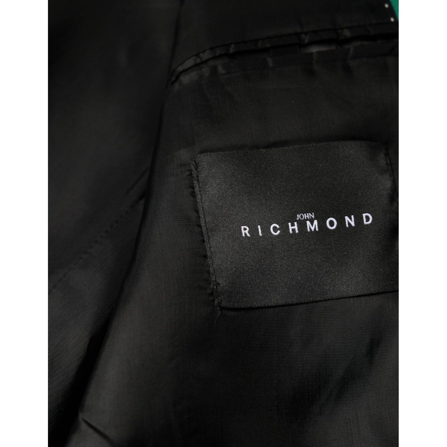 John Richmond Black White Checkered Crystal Single Breasted Blazer JKT41236-48