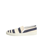 Jucca Blue White Striped Canvas Men Low Top Casual Shoes MV7273-41