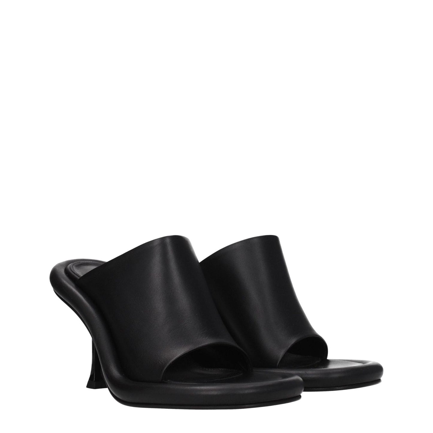 Jw Anderson Black Leather Stiletto Heels Sandals JW-8547362898185-EU40/US10