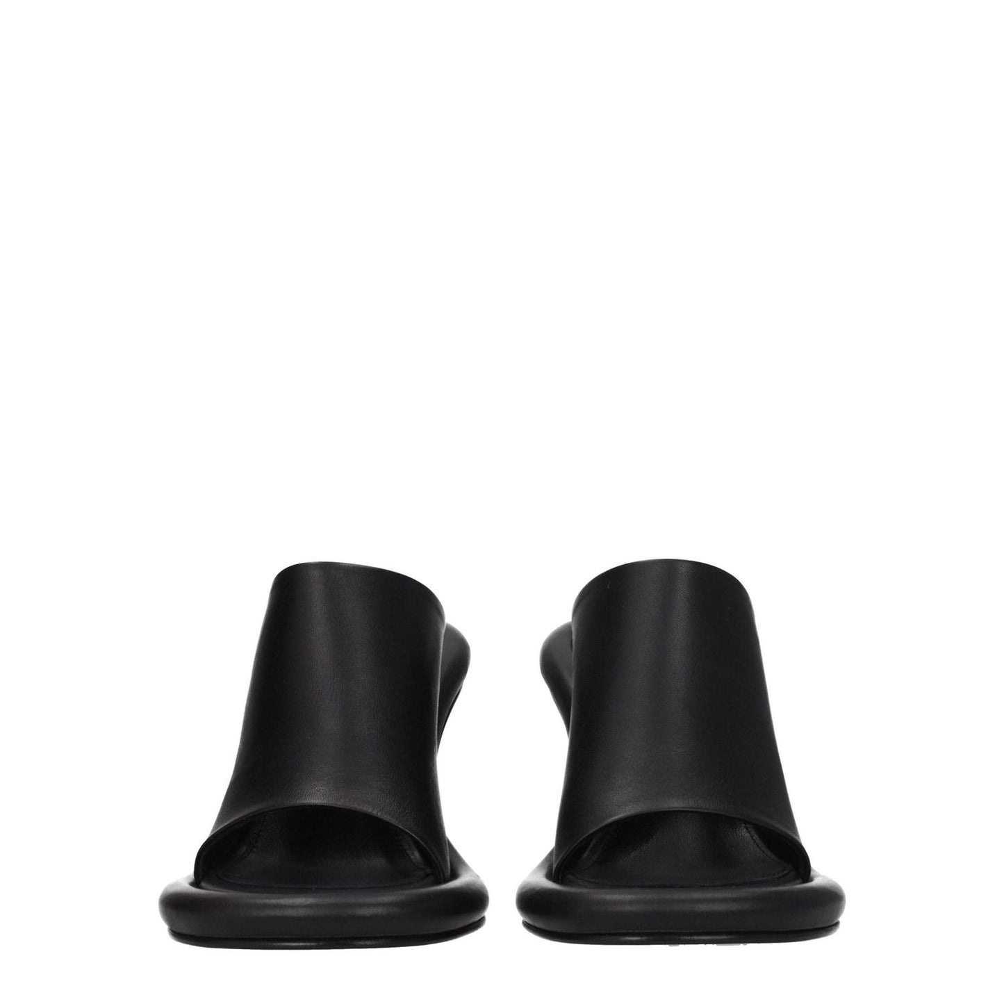 Jw Anderson Black Leather Stiletto Heels Sandals JW-8547362898185-EU40/US10