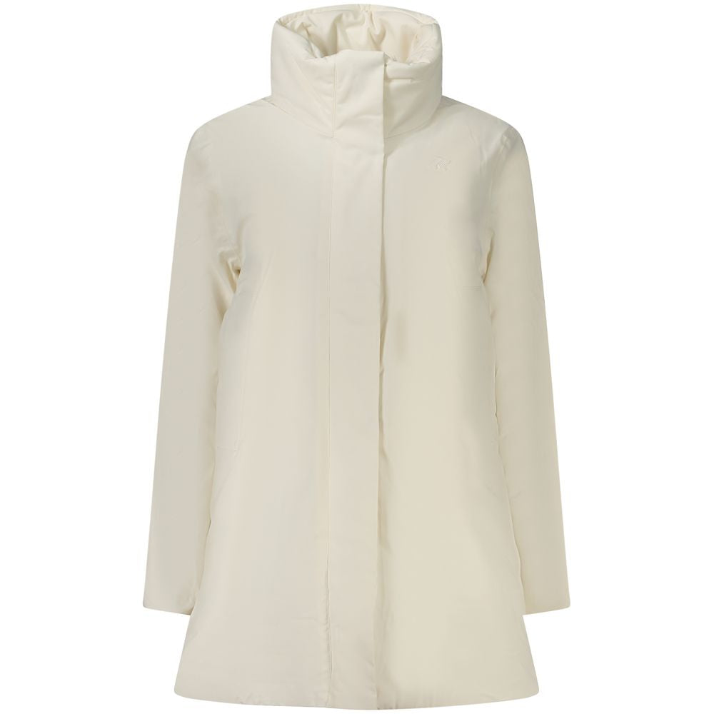 K-WAY White Nylon Jackets & Coat KW-38672-M