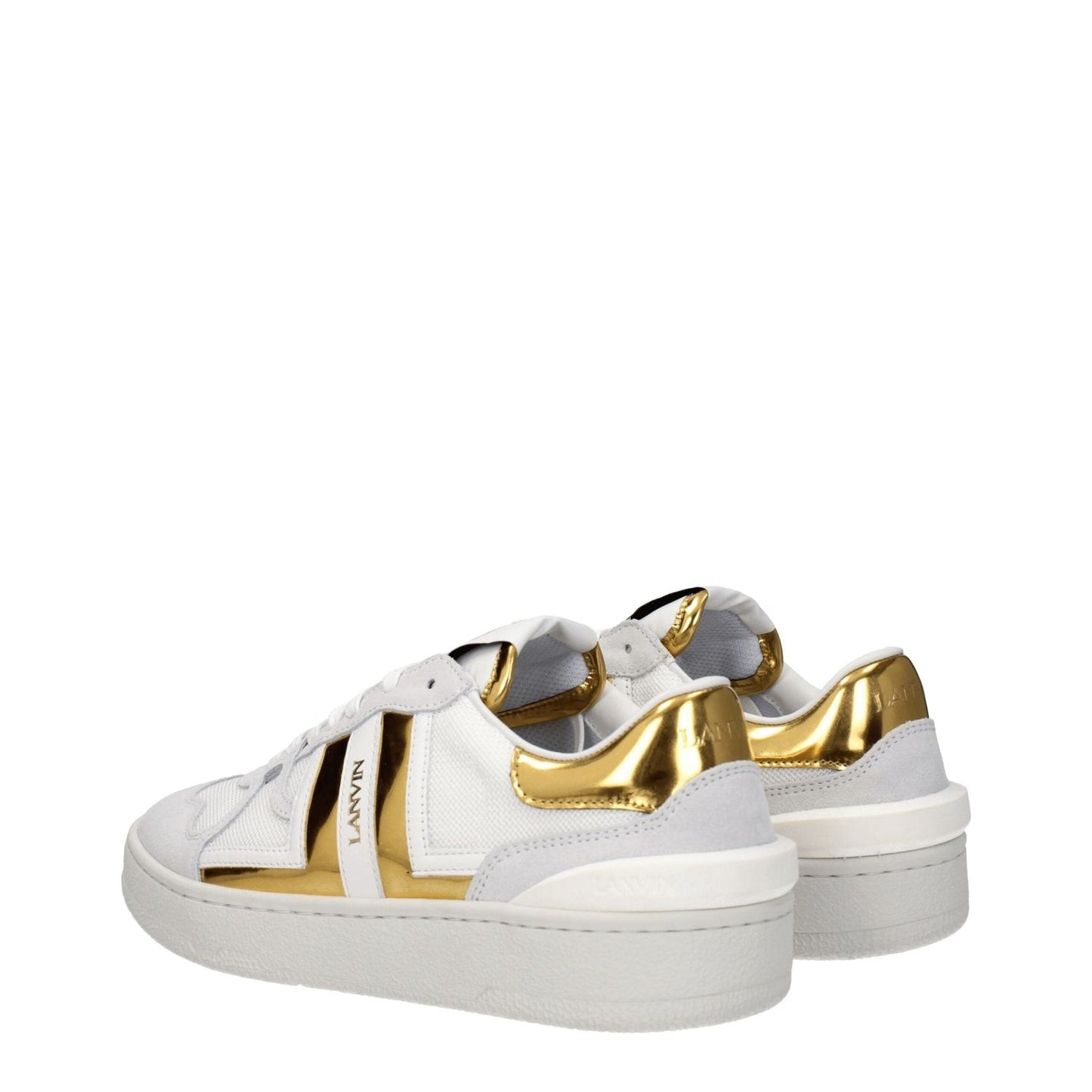 Lanvin White Fabric Low Tops LA-8547413000457-EU37/US7