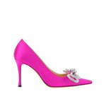 MACH & MACH Double Bow Satin Pumps MA-8735512985812-EU39/US9