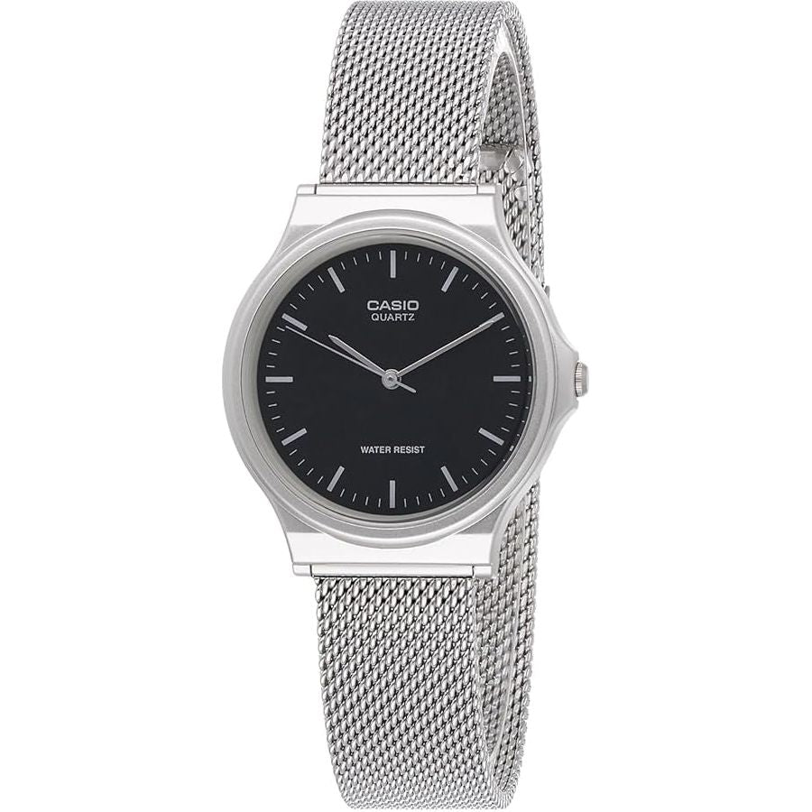 CASIO VINTAGE Mod. LADY - BLACK. MESH MQ-24M-1EDF
