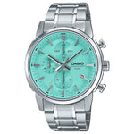 CASIO COLLECTION Mod. CHRONO DATE - AQUA GREEN MTP-E510D-2AVDF
