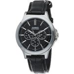CASIO COLLECTION Mod. MULTIFUNCTION. LEATHER - BLACK MTP-V300L-1AUDF