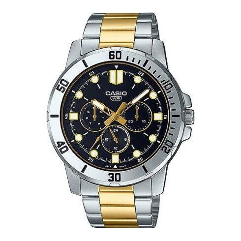 CASIO COLLECTION Mod. DIVER MULTIFUCTION STEEL&GOLD - BLACK MTP-VD300SG-1EUDF