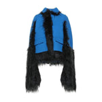 Maison Margiela Faux Fur Trimmed Cape Jacket MA-8736458637524-36