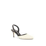 Manolo Blahnik Casam 70 Raffia Pumps MA-8817538957524-EU37/US7