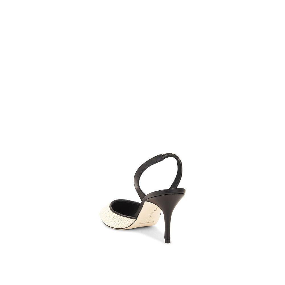 Manolo Blahnik Casam 70 Raffia Pumps MA-8817538957524-EU37/US7