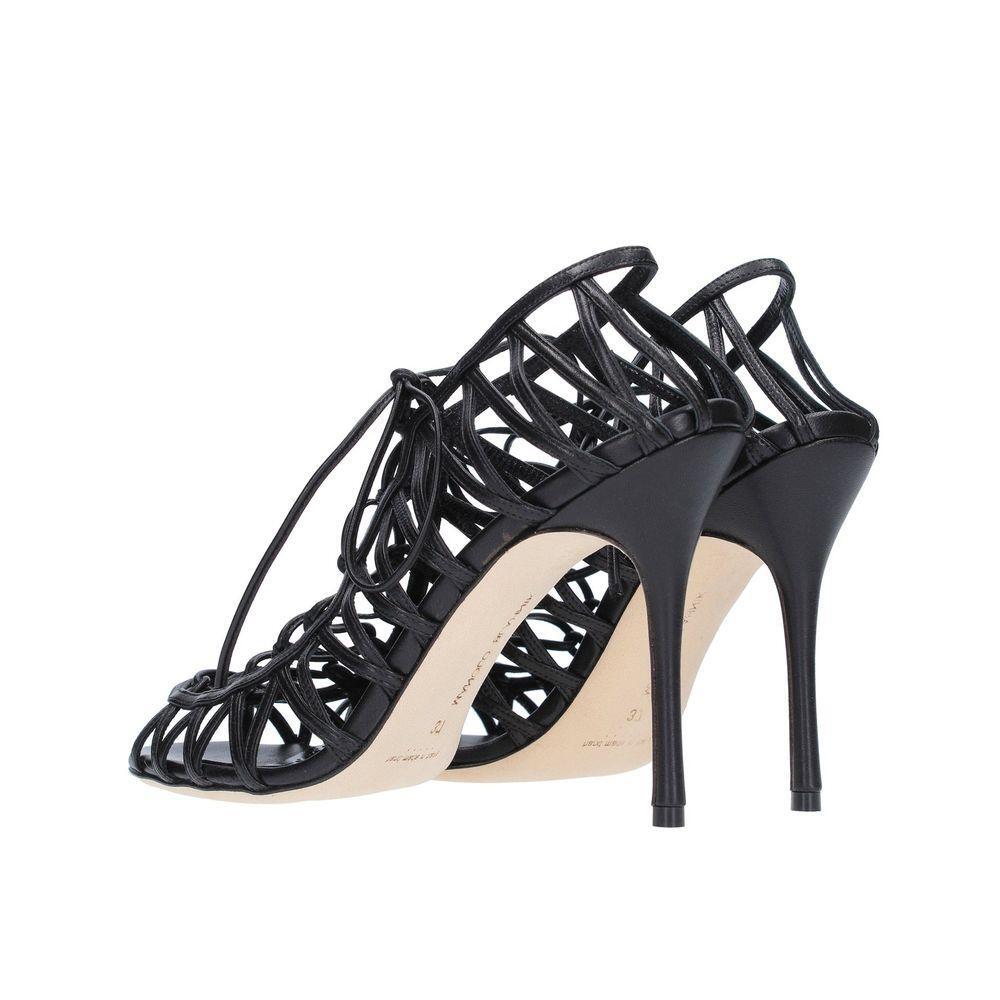 Manolo Blahnik Hamza 105 Leather Sandals MA-8736466403540-EU36/US6