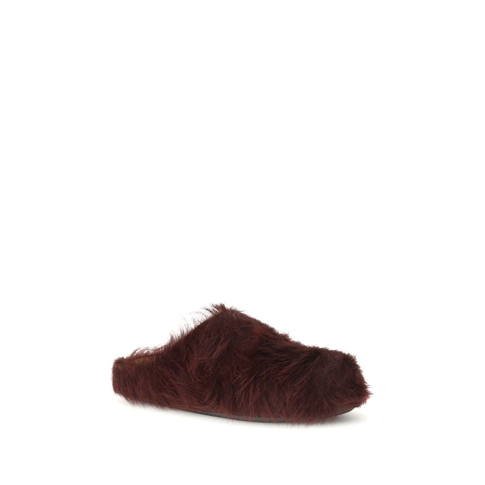 Marni Long-haired calfskin Fussbett Mules MA-SBMS00460100R81-EU36/US6