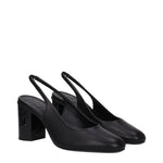 Max Mara Black Leather High Heel Pumps MA-8616497873161-EU38.5/US8.5