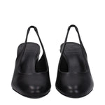 Max Mara Black Leather High Heel Pumps MA-8616497873161-EU38.5/US8.5