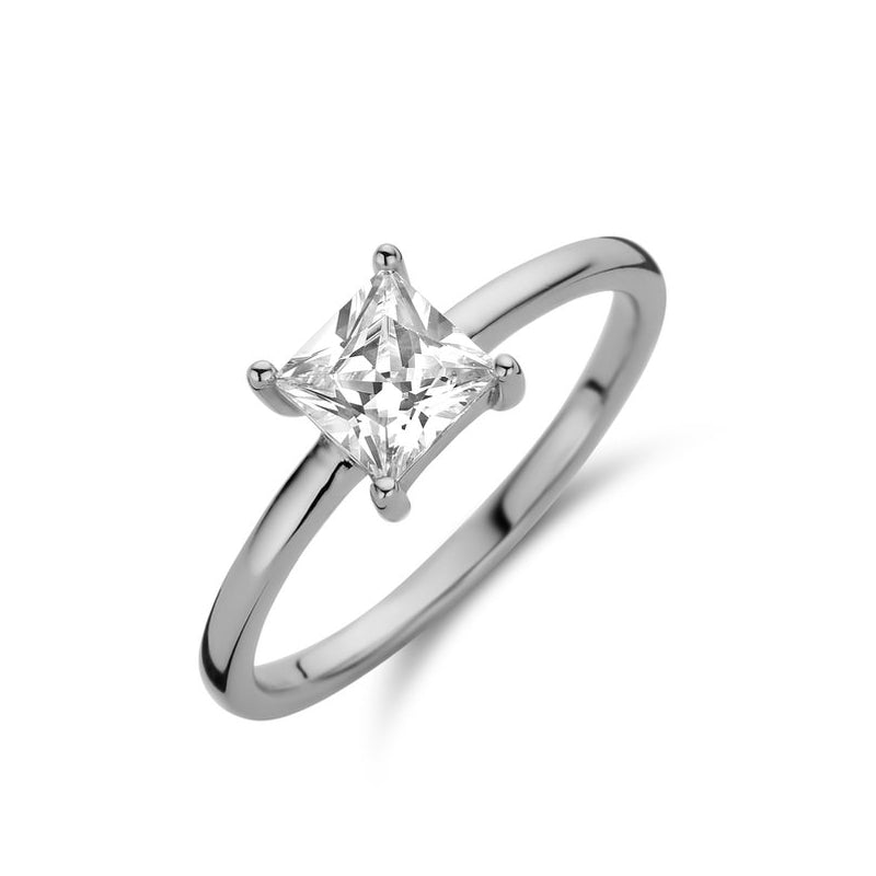 NEW BLING Mod. 9NB-0586-60 elegant diamond ring on a silver band, perfect for engagement or anniversary gifts.