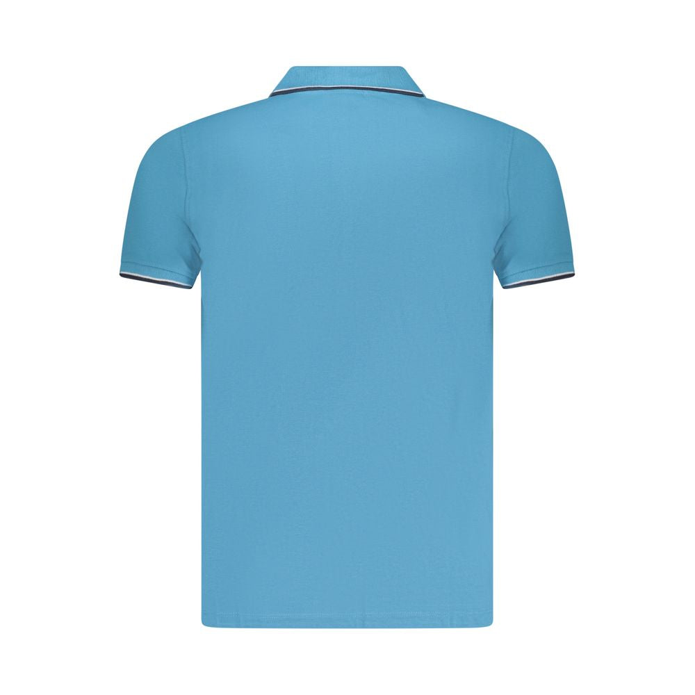 Norway 1963 Blue Cotton Men Polo Shirt NO-38528-S