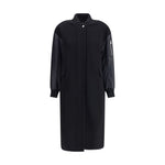 PINKO Long Coat in wool-blend cloth and technical satin PI-105640A2SLZ99-M