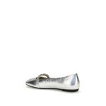 PINKO Metallic Ballerinas PI-SD0383P049ZZFSILVER-EU36/US6