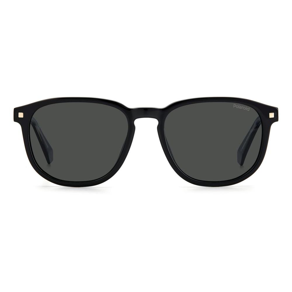 POLAROID MOD. PLD 4117_G_S_X acetate sunglasses for gentlemen, front view with dark lenses and classic design.