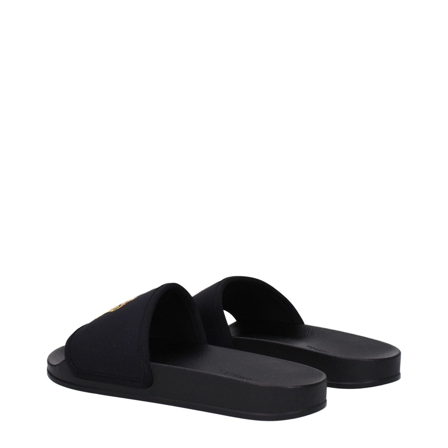 Palm Angels Black Fabric Slippers Sandals PA-9256325480713-EU40/US7