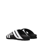 Palm Angels White Leather Slippers Sandals PA-8547346743561-EU35/US5