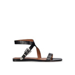 Paris Texas Lauren Croco Flat Sandals PA-8854020161748-EU36/US6
