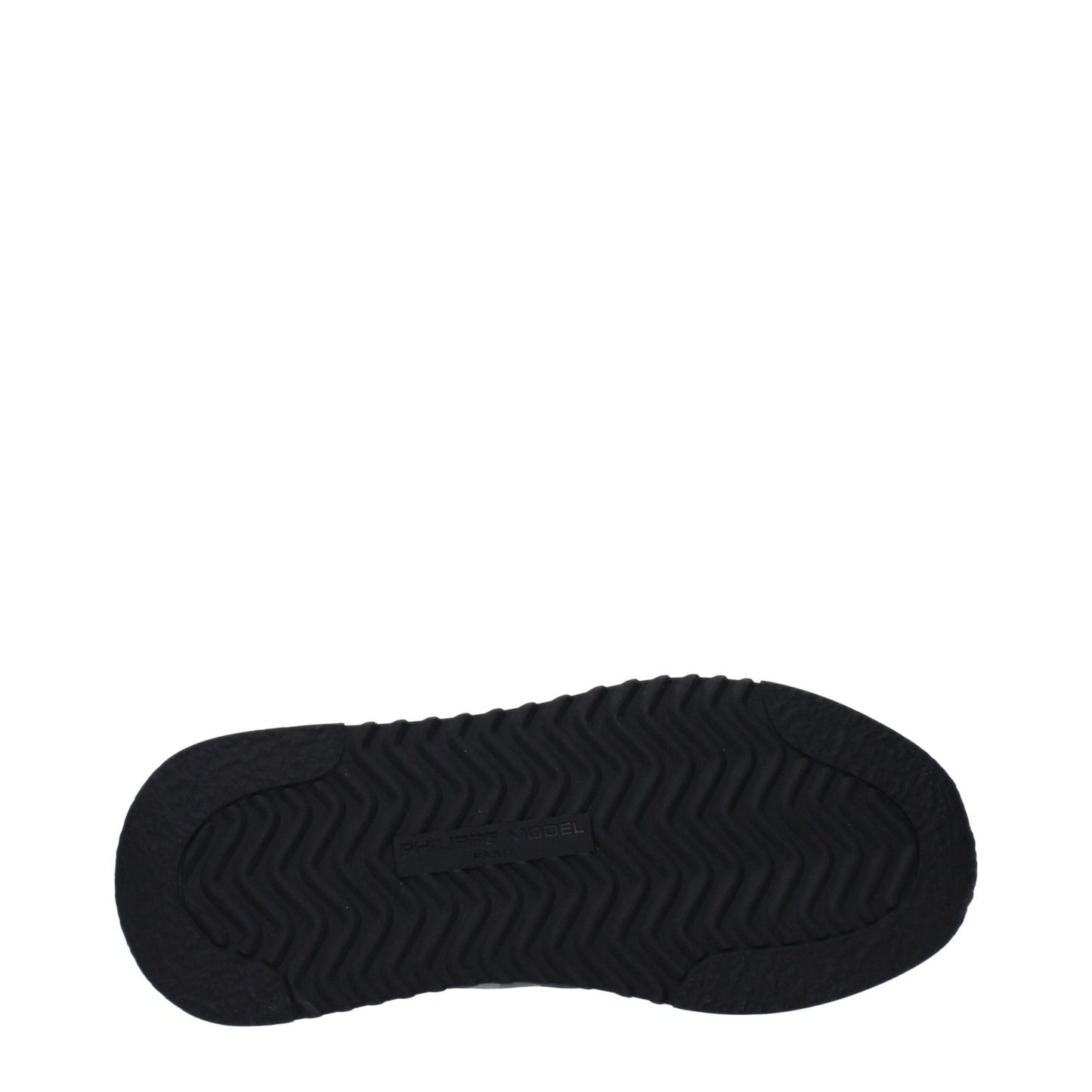 Philippe Model Gray Fabric Sneakers sole showing black rubber tread pattern