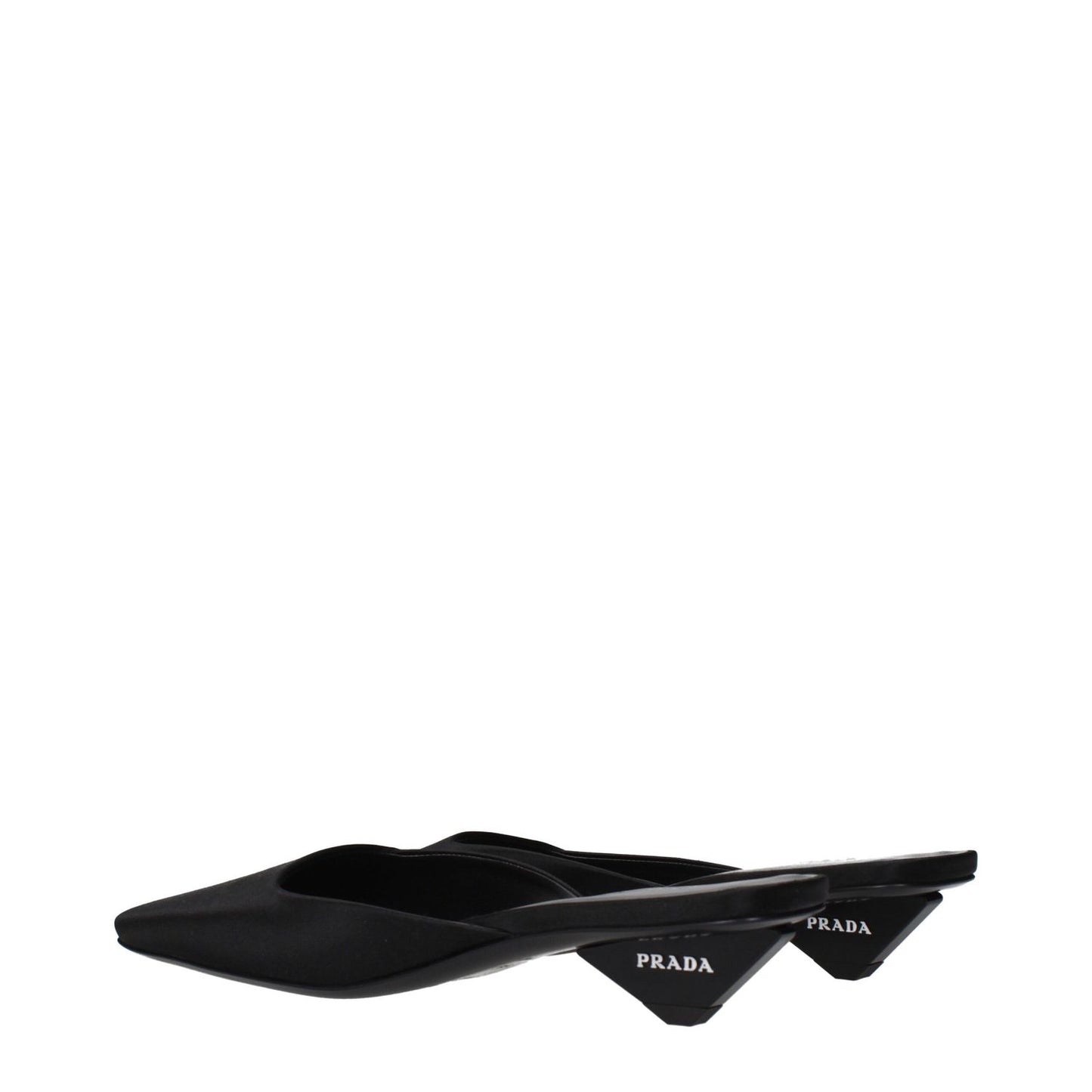 Prada Black Satin Sandals