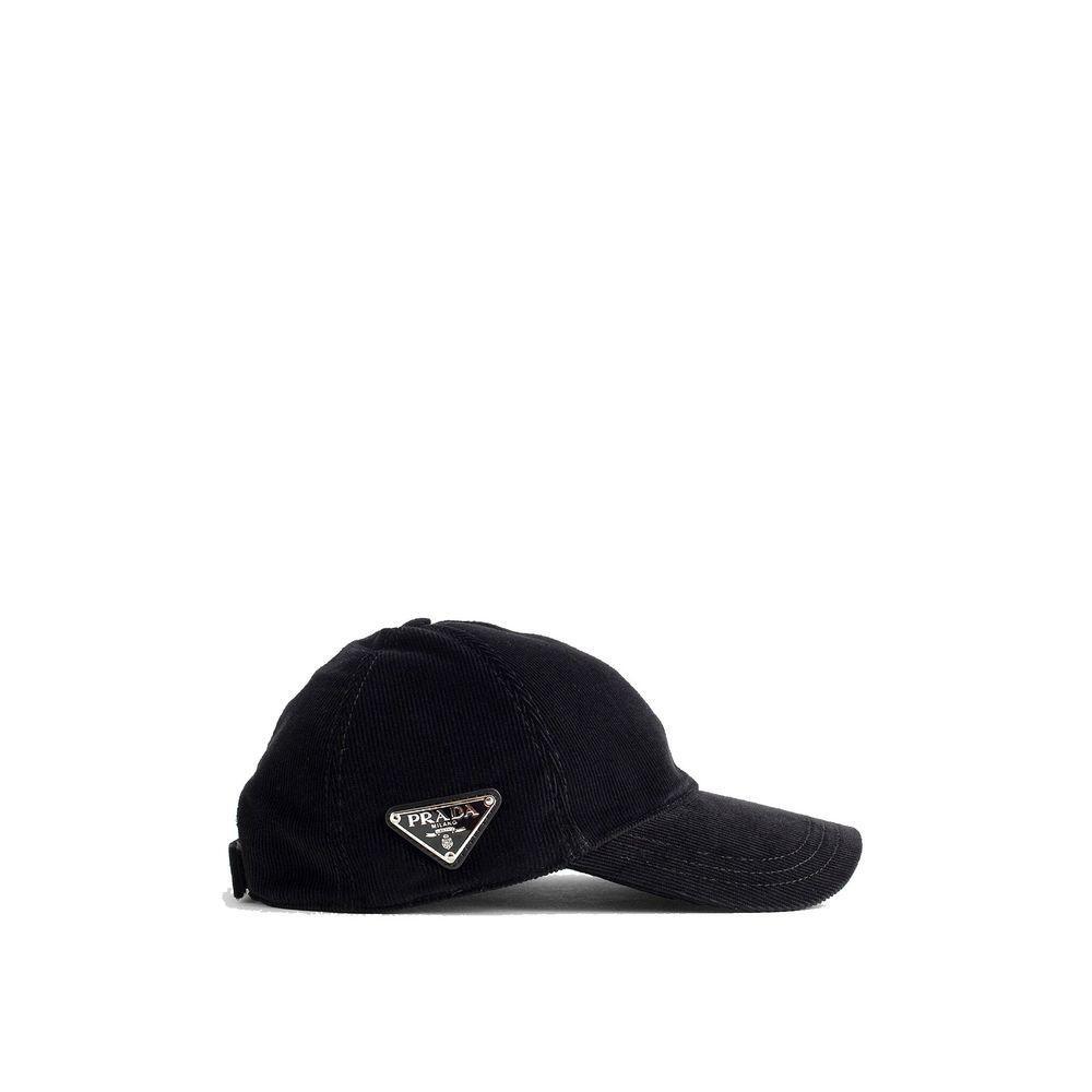 Prada Cotton Ribbed Hat PR-8735543296212-XL