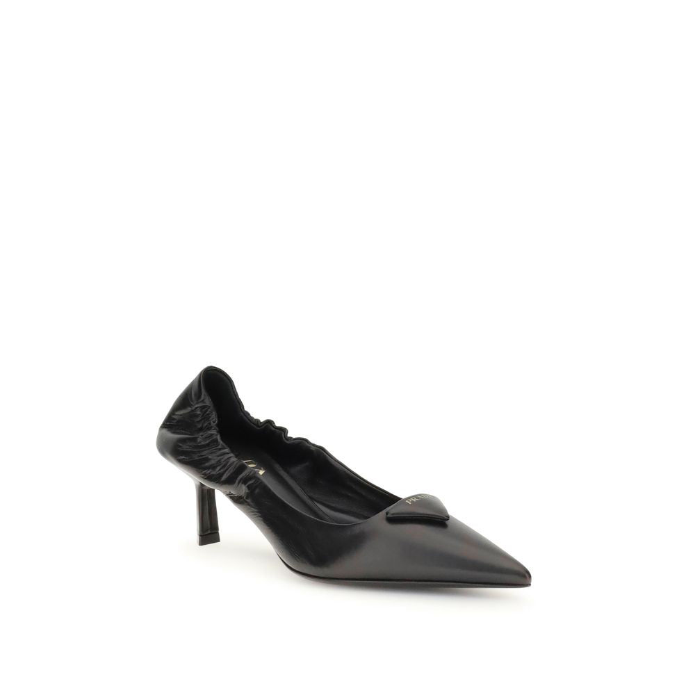 Prada Leather logo Pumps PR-1I188OF055070F0002-EU36/US6