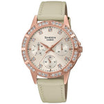 CASIO SHEEN Mod. LADY CRYSTAL LEATHER - CREAM ***SPECIAL PRICE*** SHE-3517PGL-9AUEF