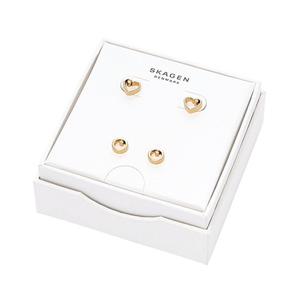 SKAGEN DENMARK JEWELS JEWELRY Mod. SKJB1008710 gold earrings in box