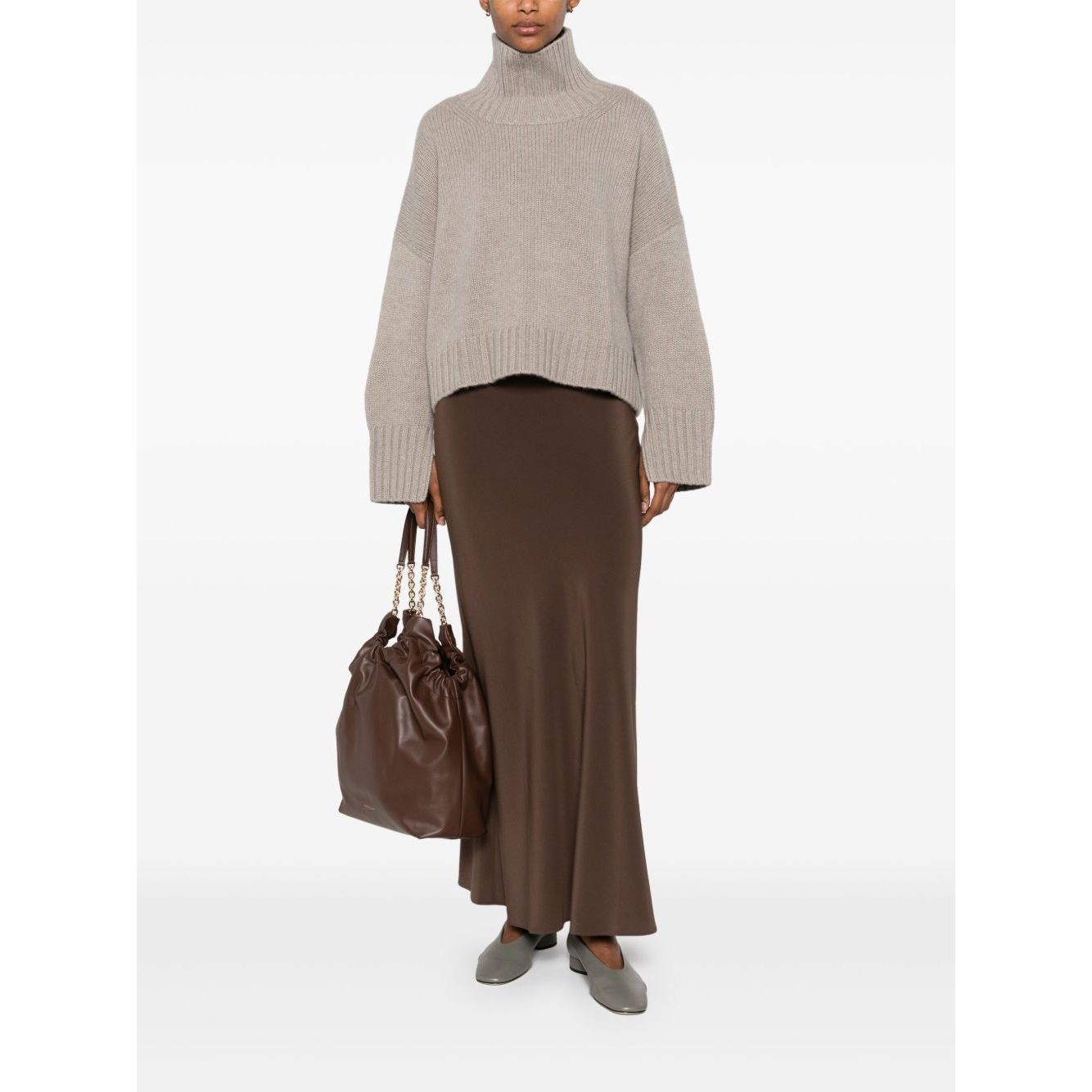 SOFT GOAT Sweaters Light Grey Topwear