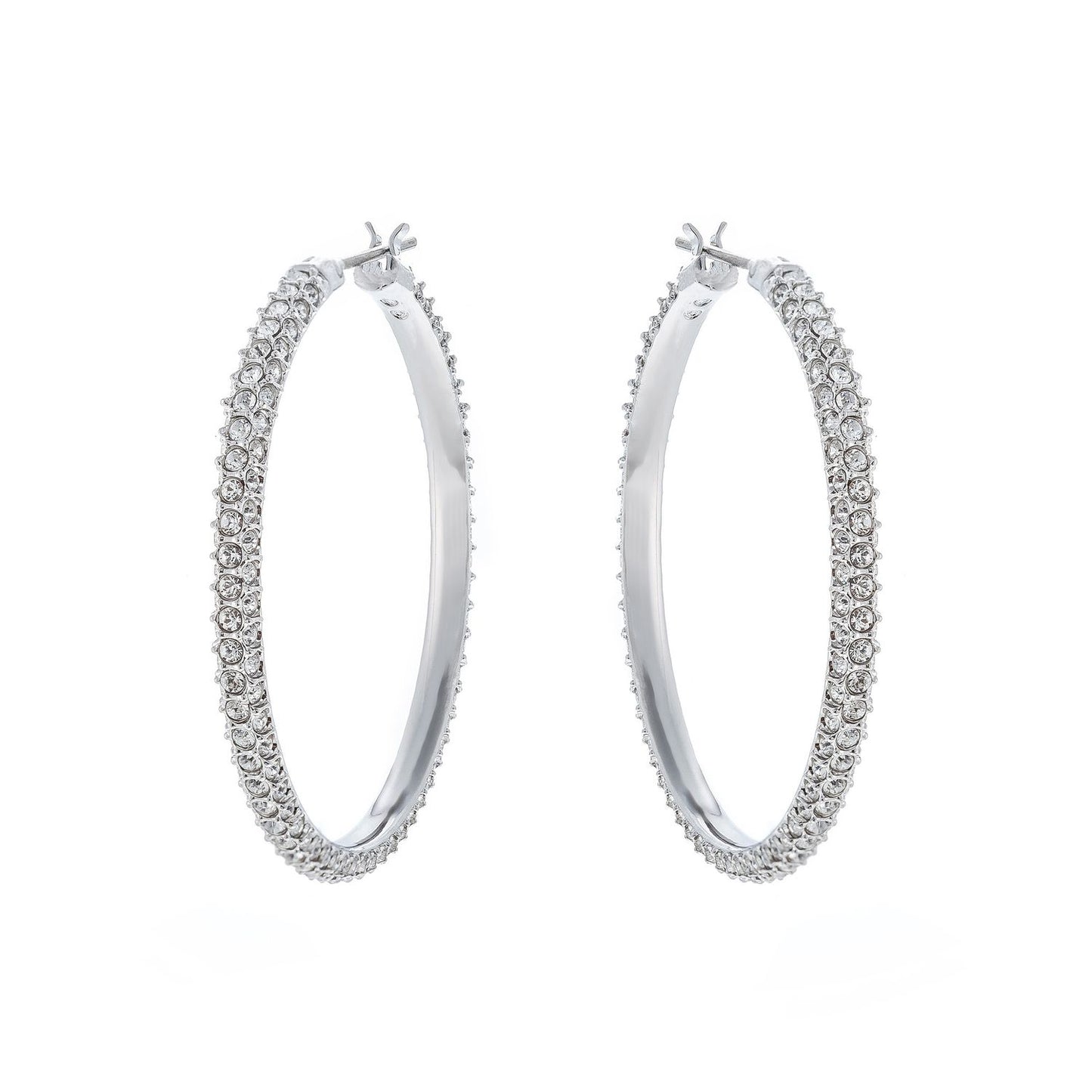 SWAROVSKI Mod. 5389432 silver 925° lady earrings in official box, quartz analog movement, water resistant 3 ATM, 38mm case.