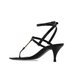 Saint Laurent Cassandra Heeled Sandals SA-8736559399124-EU36/US6