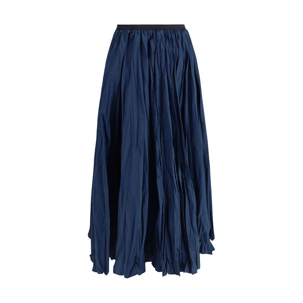 Sara Roka Crinkle-effect design pleated midi Skirt SA-S1N1503SD5043318-IT40 | M