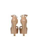 Stuart Weitzman Beige Leather Platforms ST-8547362472201-EU40/US10