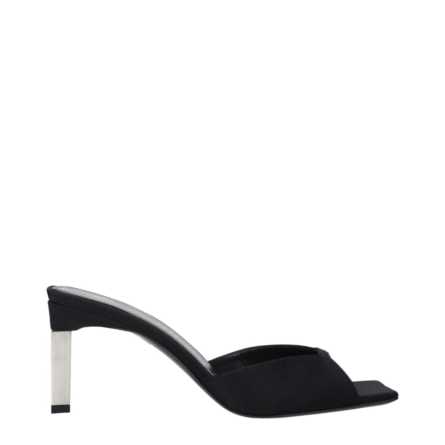 The Attico Black Satin Stiletto Heels Sandals TH-9333324710153-EU36/US6