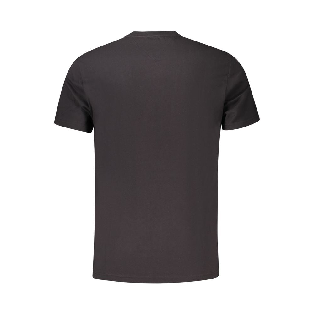Tommy Hilfiger Black Cotton Men T-Shirt TO-39707-S