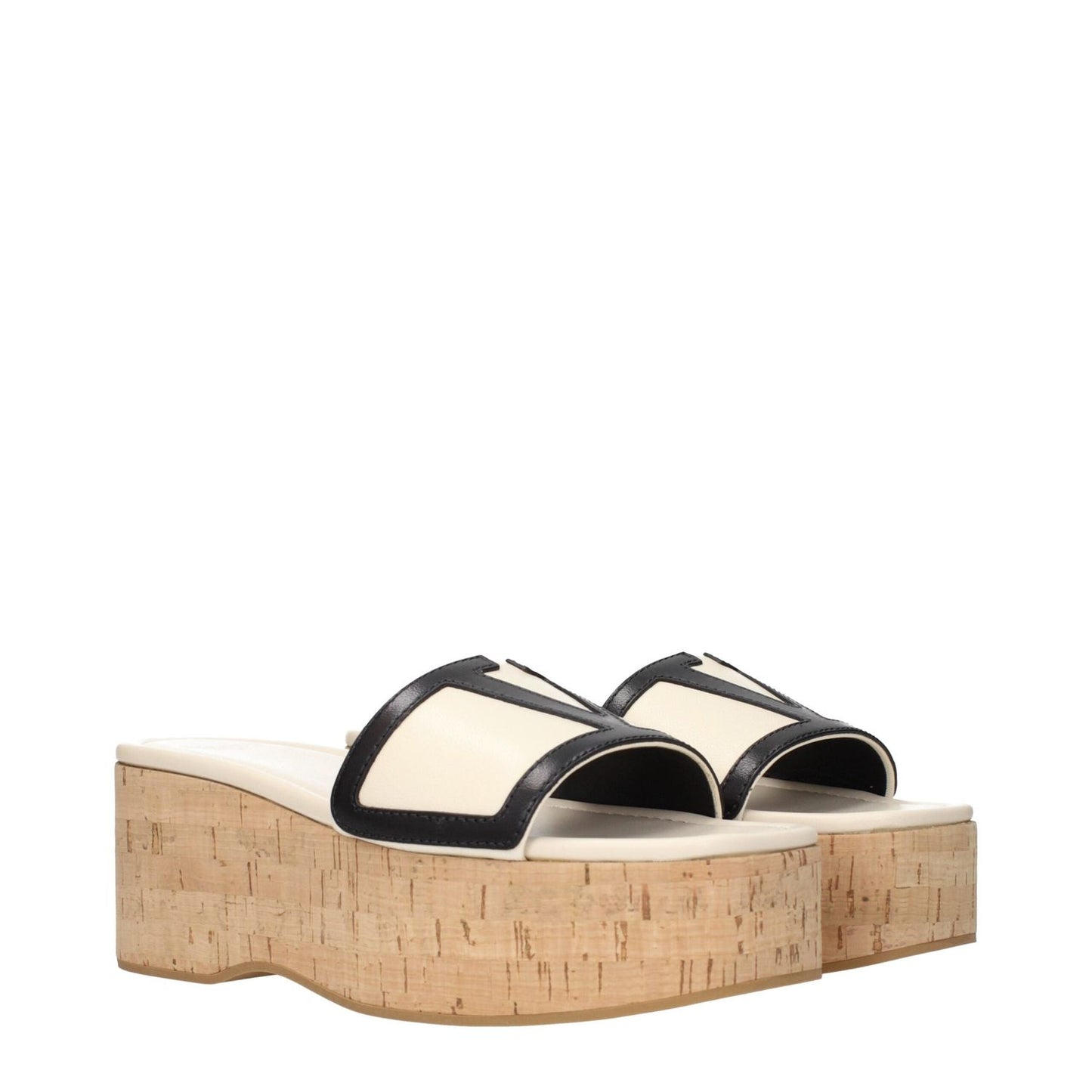Valentino Garavani Beige Leather Wedges Sandals VA-15269051597065-EU36.5/US6.5