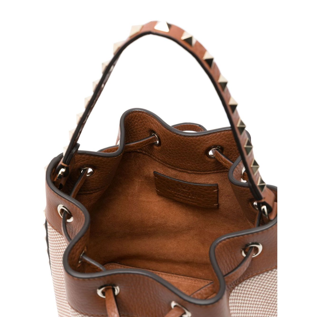 Valentino Garavani Rockstud canvas bucket bag Shoulder