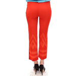 Versace Collection Red Pants Cropped 3/4 Short Nude Capri Pants GSS10808-40