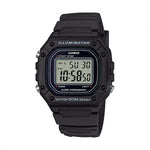 ?CASIO TIMELESS COLLECTION Mod. SPORT ILLUMINATOR WR 50M. ALARM. CHRONOGRAPH - BLACK W-218H-1AVEF