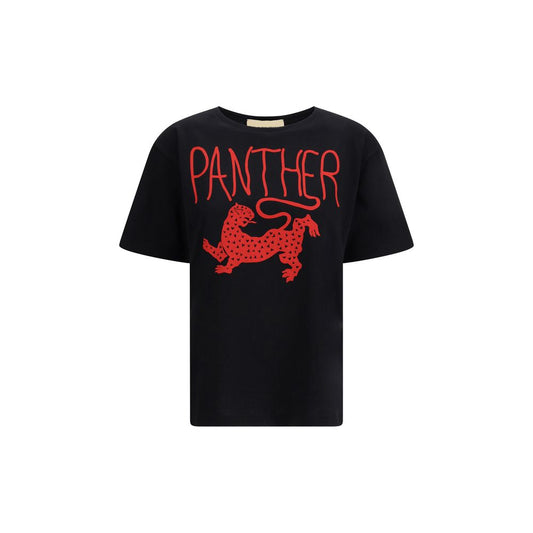 Valentino Black Cotton T-Shirt 1728,72470364320,Black,Clothing,M,New with tags,S,T-Shirts - Clothing,Valentino,Women,XS